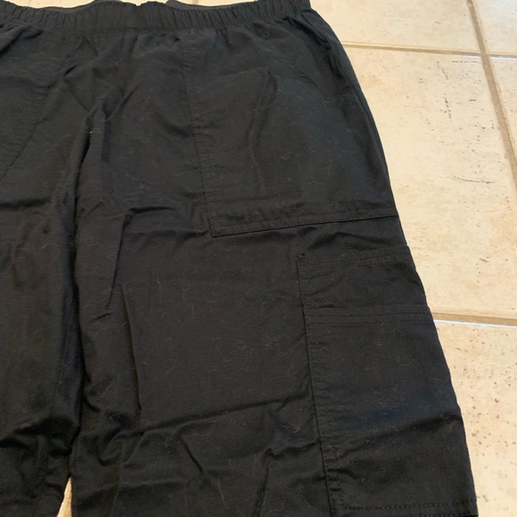 Cherokee Workwear Black Cargo Scrub Pants Sz M - Picture 3 of 8